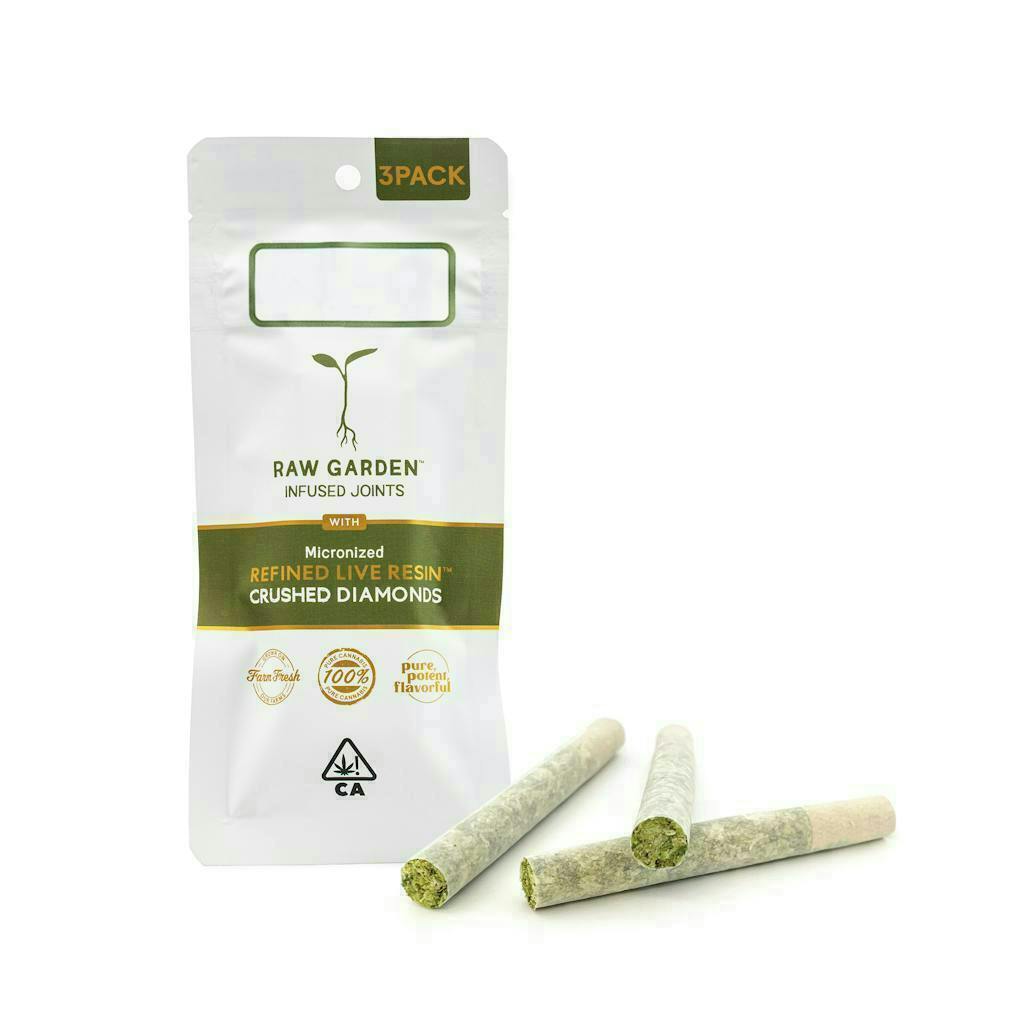 Raw Garden - Frutti di Bosco RLR™ Crushed Diamonds Infused (3) 0.5g Joints - 1