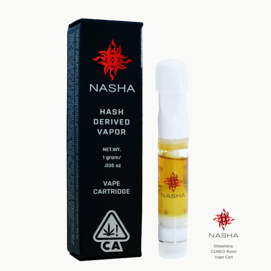 NASHA - Strawnana Cured Rosin Vape Cart 1g - 1