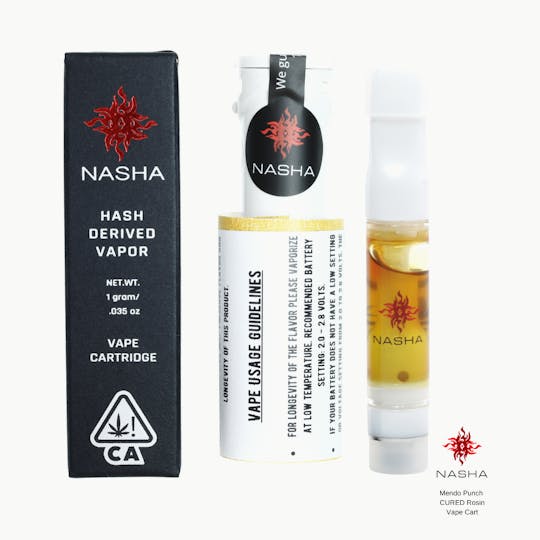 NASHA - Mendo Punch Cured Rosin Vape Cart 1g - 1