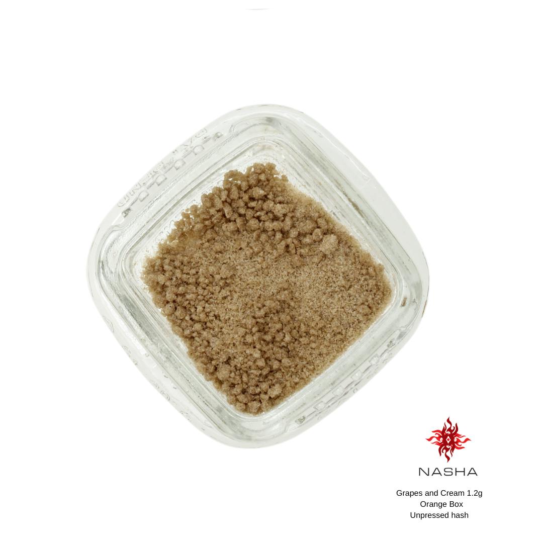 NASHA - Grapes and Cream 1.2g Orange Unpressed Hash - 1