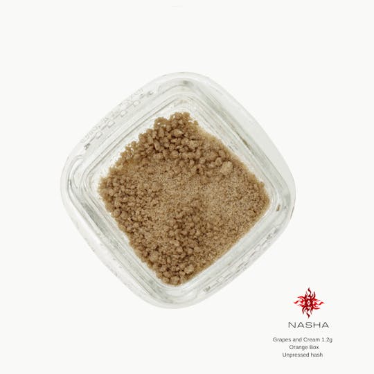 NASHA - Grapes and Cream 1.2g Orange Unpressed Hash - 1