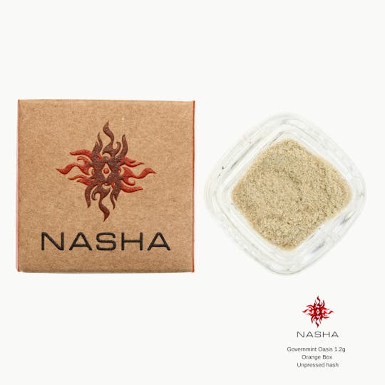 NASHA - GovernMint Oasis 1.2g Orange Unpressed Hash (Bandwagon Gardens) - 1