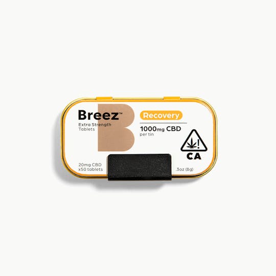 Breez - Breez Extra-Strength Recovery CBD Tablet Tin - 1