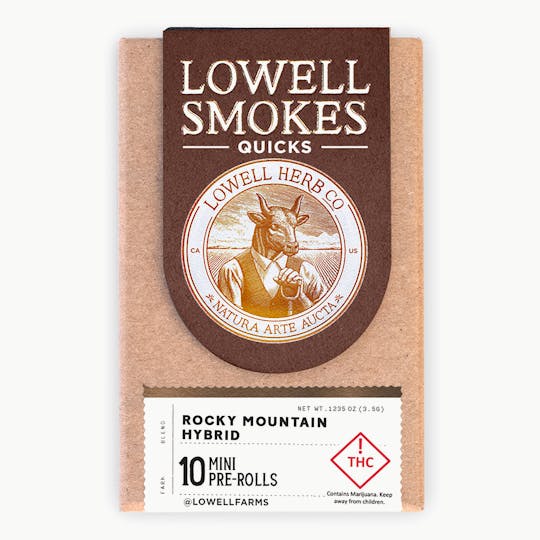 Lowell Herb Co. - Lowell Smokes | 3.5g Pre-Roll Pack | Rocky Mountain Hybrid Quicks - 1