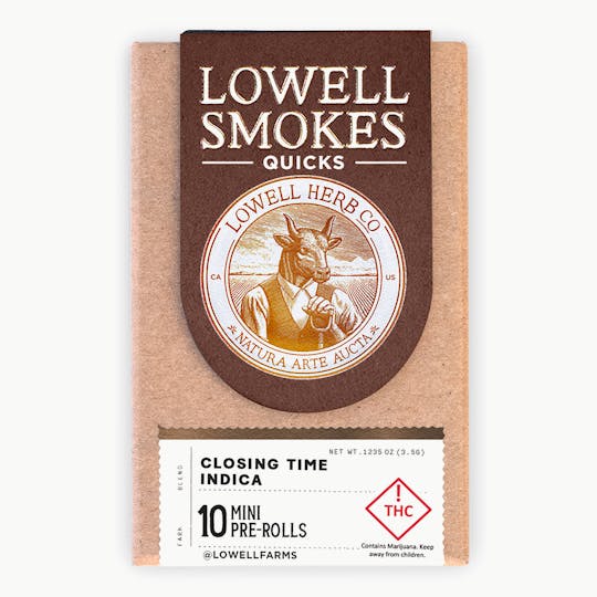 Lowell Herb Co. - Lowell Smokes | 3.5g Pre-Roll Pack | Closing Time Indica Quicks - 1