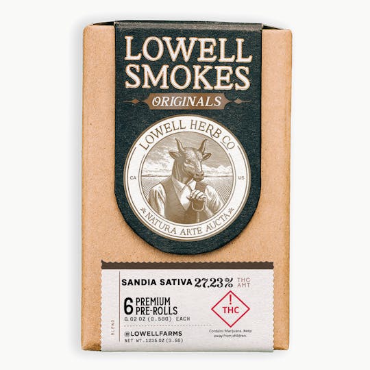 Lowell Herb Co. - Lowell Smokes | 3.5g Pre-Roll Pack | The Sandia Sativa - 1