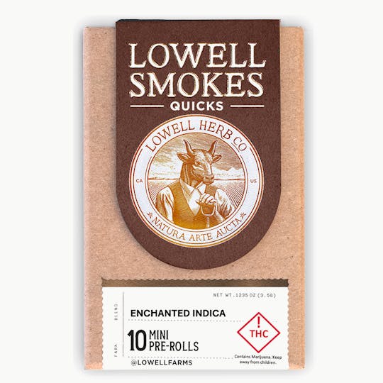 Lowell Herb Co. - Lowell Smokes | 3.5g Pre-Roll Pack | The Enchanted Indica Quicks - 1