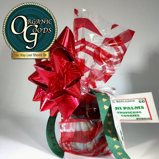 Organic Goods - Gift Wrapped Tropicana Cookies Mini Palms 12 x .5g = 6g - 1