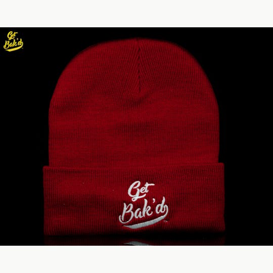 Bak'd - Get Bak'd Classic Beanie (Maroon) - 1