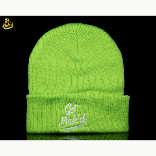 Bak'd - Get Bak'd Classic Beanie (Lime Green) - 1