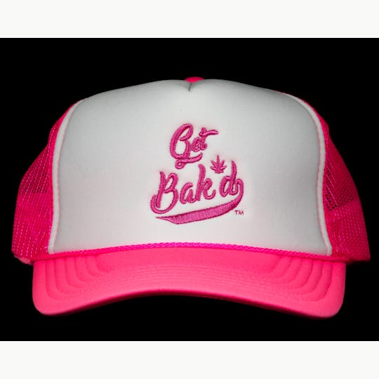 Bak'd - Get Bak'd Spirit Mesh Trucker Snapback Hat (Pink) - 1