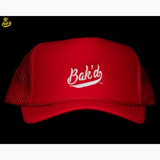 Bak'd - Bak'd Classic Mesh Trucker Snapback Hat (Red) - 1