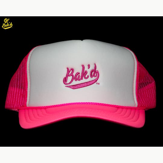 Bak'd - Bak'd Classic Mesh Trucker Snapback Hat (Pink) - 1