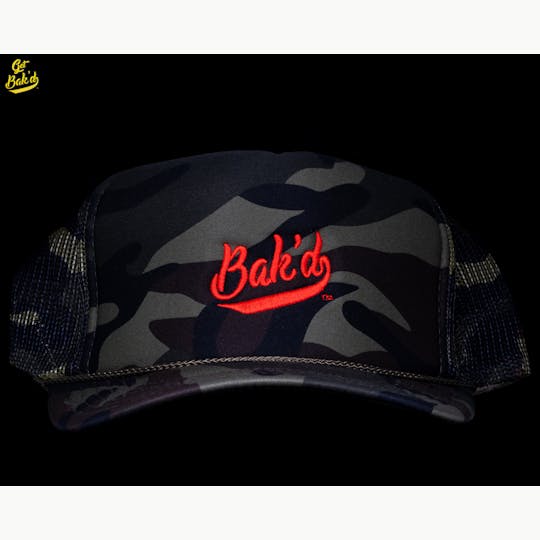 Bak'd - Bak'd Classic Mesh Trucker Snapback Hat (Camo/Orange) - 1