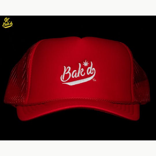 Bak'd - Bak'd Spirit Mesh Trucker Snapback Hat (Red) - 1