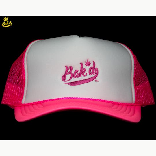 Bak'd - Bak'd Spirit Mesh Trucker Snapback Hat (Pink) - 1