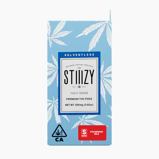 STIIIZY - Vape Cartridge - STRAWBERRY MILK .5G Solventless Live Rosin Pod - STIIIZY - 1