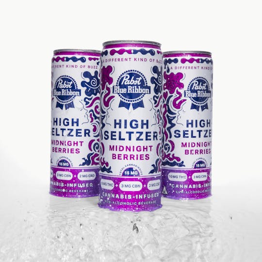 Pabst (PBR) - PABST | PBR - MIDNIGHT BERRIES | 10mg THC + 3mg CBN + 2mg CBD | Single Can - 1