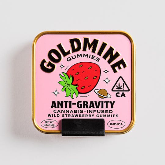 Breez - Goldmine Gummies Anti-Gravity Wild Strawberry Tin - 1
