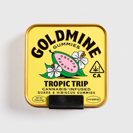 Breez - Goldmine Gummies Tropic Trip Guava & Hibiscus Tin - 1