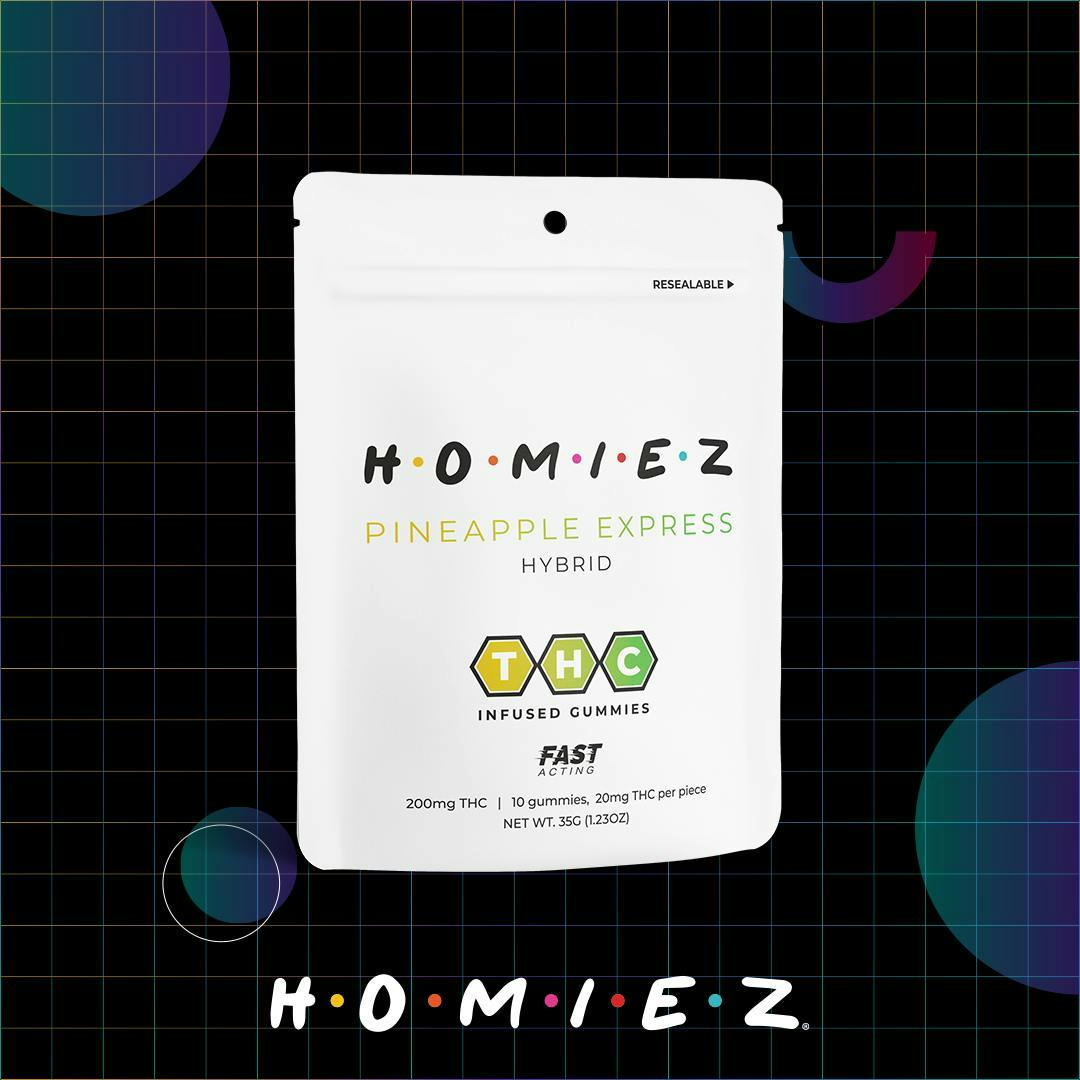 Dispo - Pineapple Express • 200MG Gummies • HOMIEZ • MED - 1