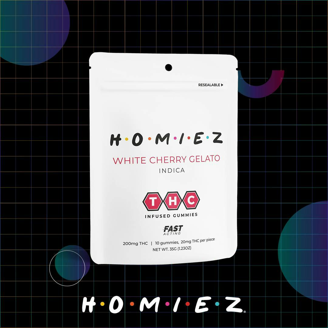 Dispo - White Cherry Gelato • 200MG Gummies • HOMIEZ • MED - 1