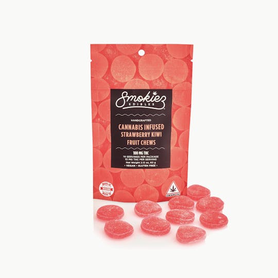 Smokiez Edibles - Strawberry Kiwi Fruit Chews - 100mg THC - ME - 1