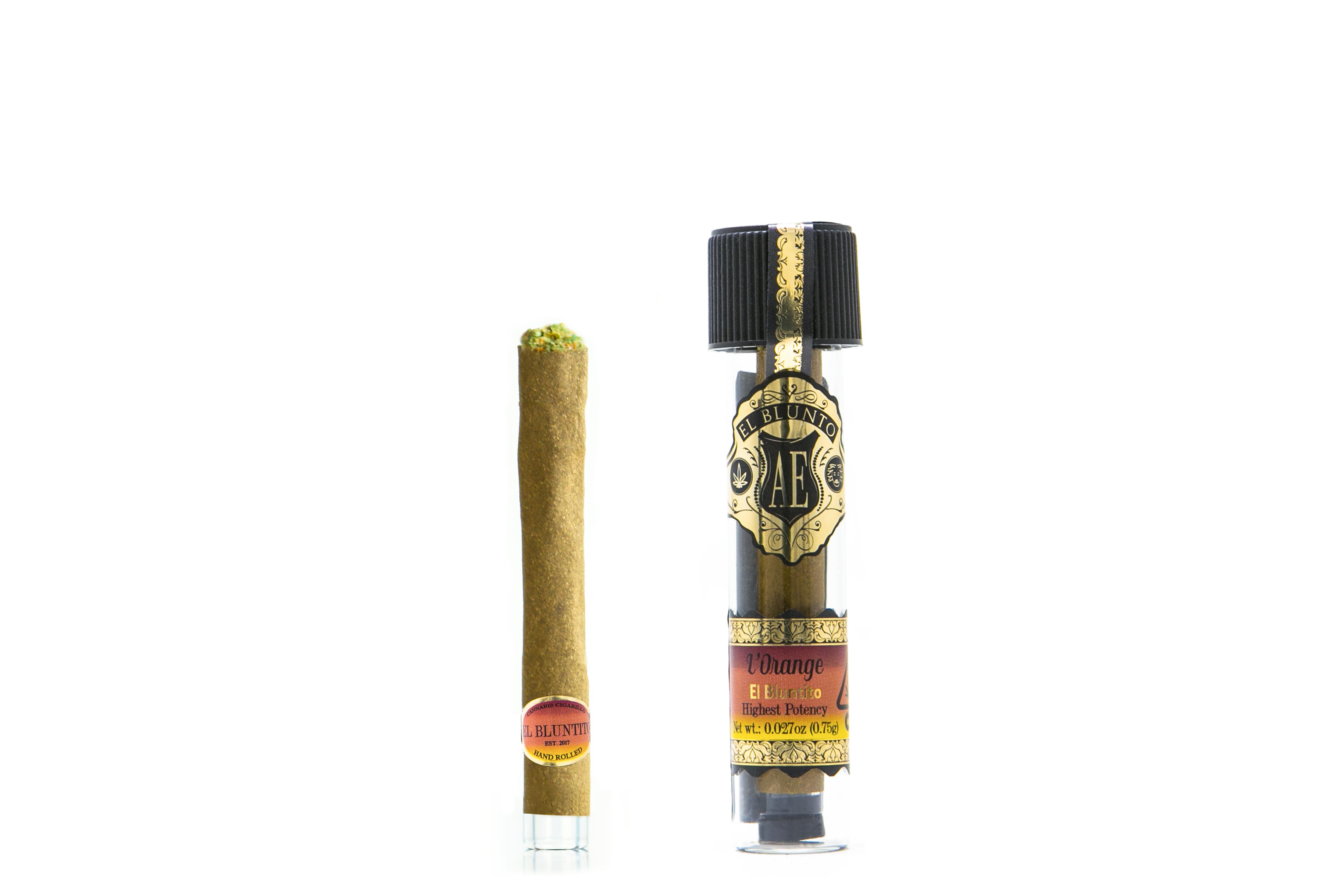 El Blunto by Albert Einstone's - El Bluntito - L'Orange - .75G Cigarillo [Mini Blunt] - 1