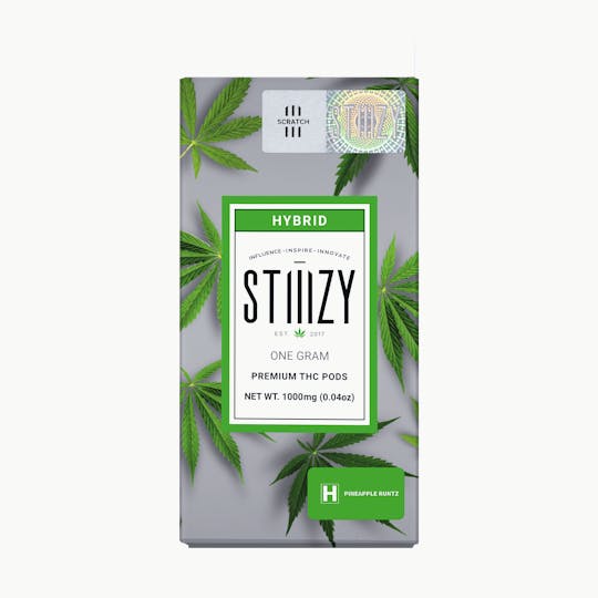 STIIIZY - Vape Cartridge - PINEAPPLE RUNTZ 1G Original THC Pod - STIIIZY - 1