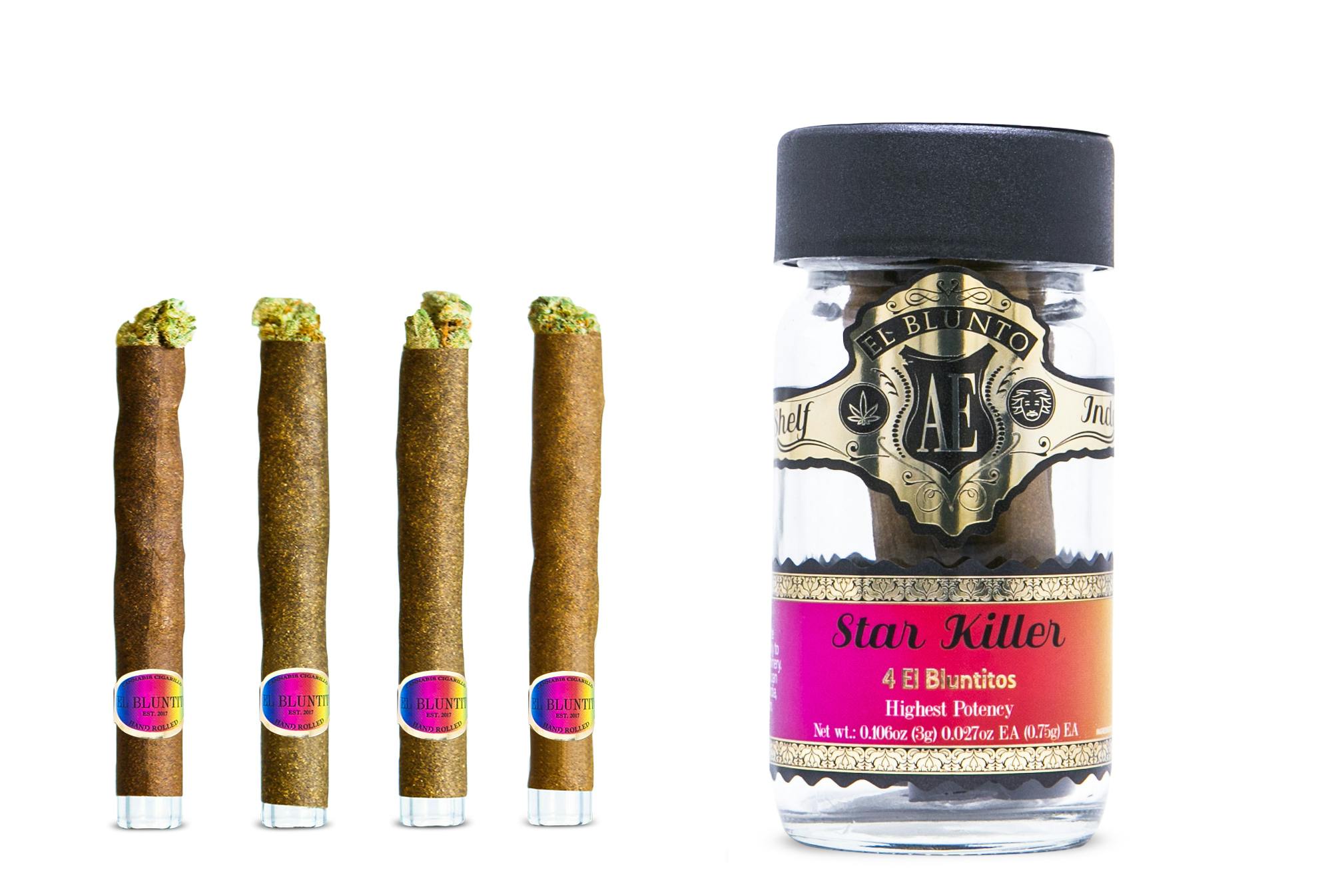 El Blunto by Albert Einstone's - El Bluntito - 4-Pack - Star Killer - 4 x .75G [Mini Blunt] - 1
