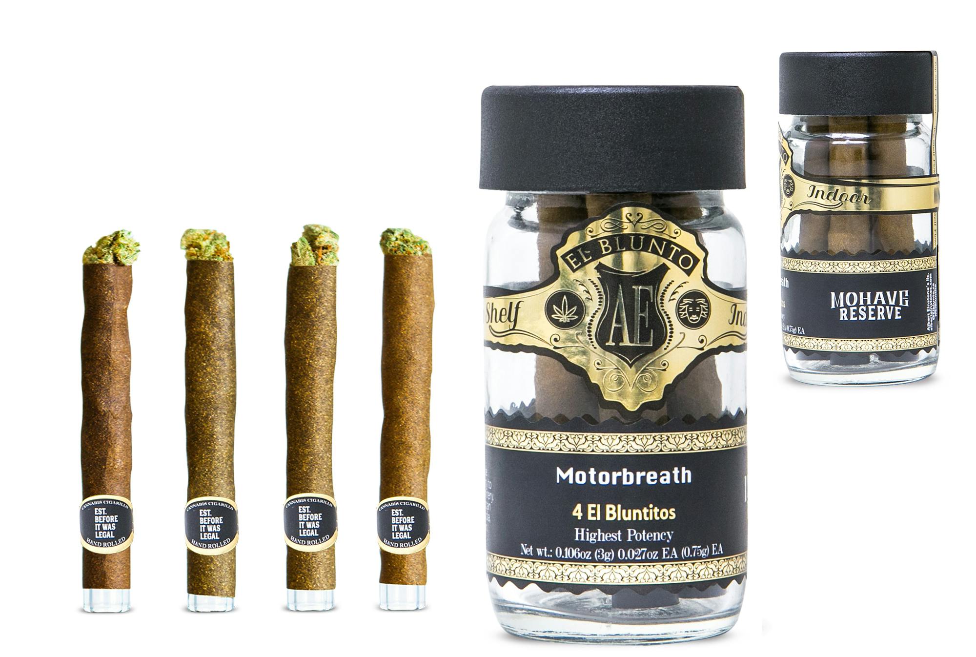 El Blunto by Albert Einstone's - El Bluntito - 4-Pack - Motorbreath x Mohave Reserve - 4 x .75G [Mini Blunt] - 1