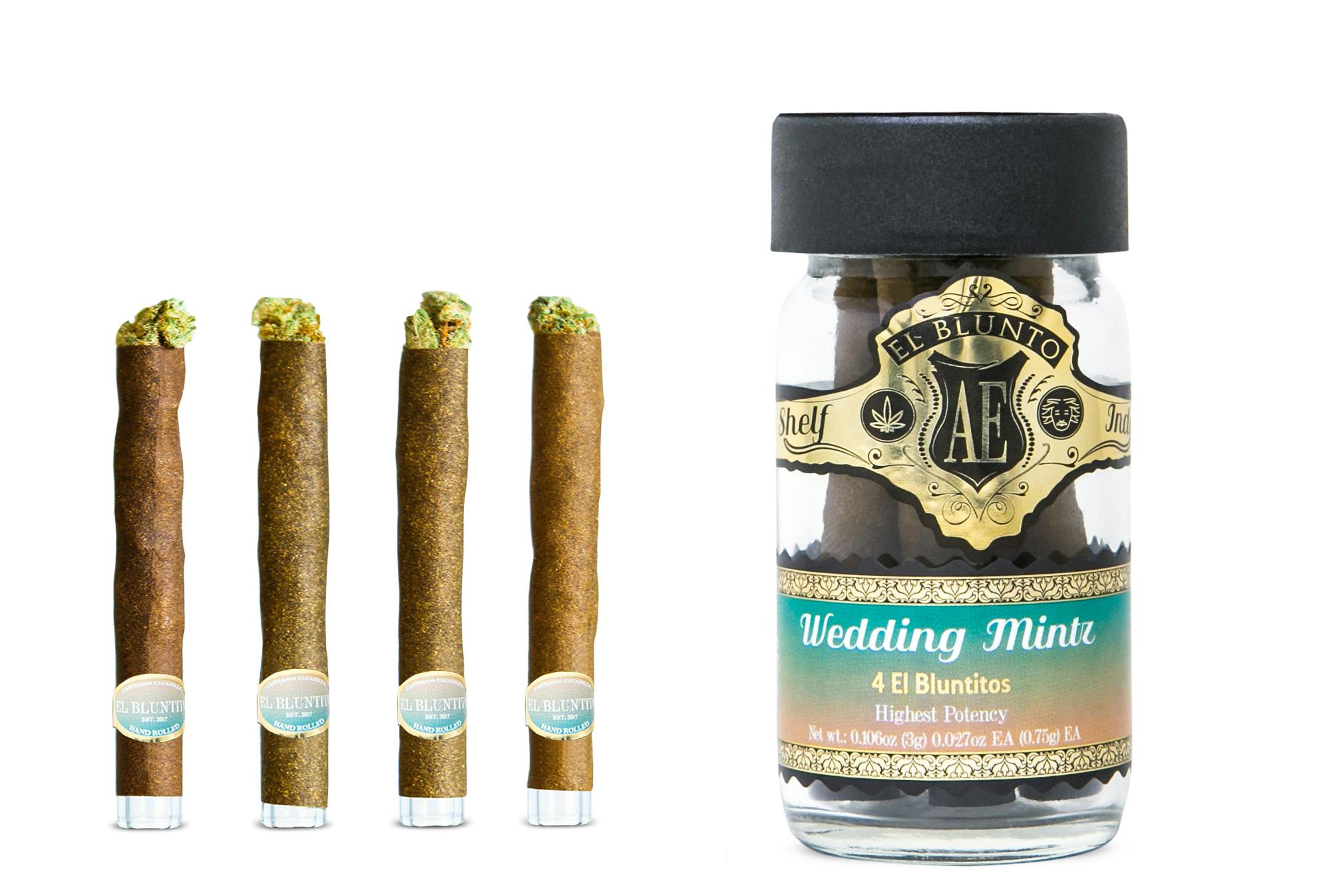 El Blunto by Albert Einstone's - El Bluntito - 4-Pack - Wedding Mints - 4 x .75G [Mini Blunt] - 1