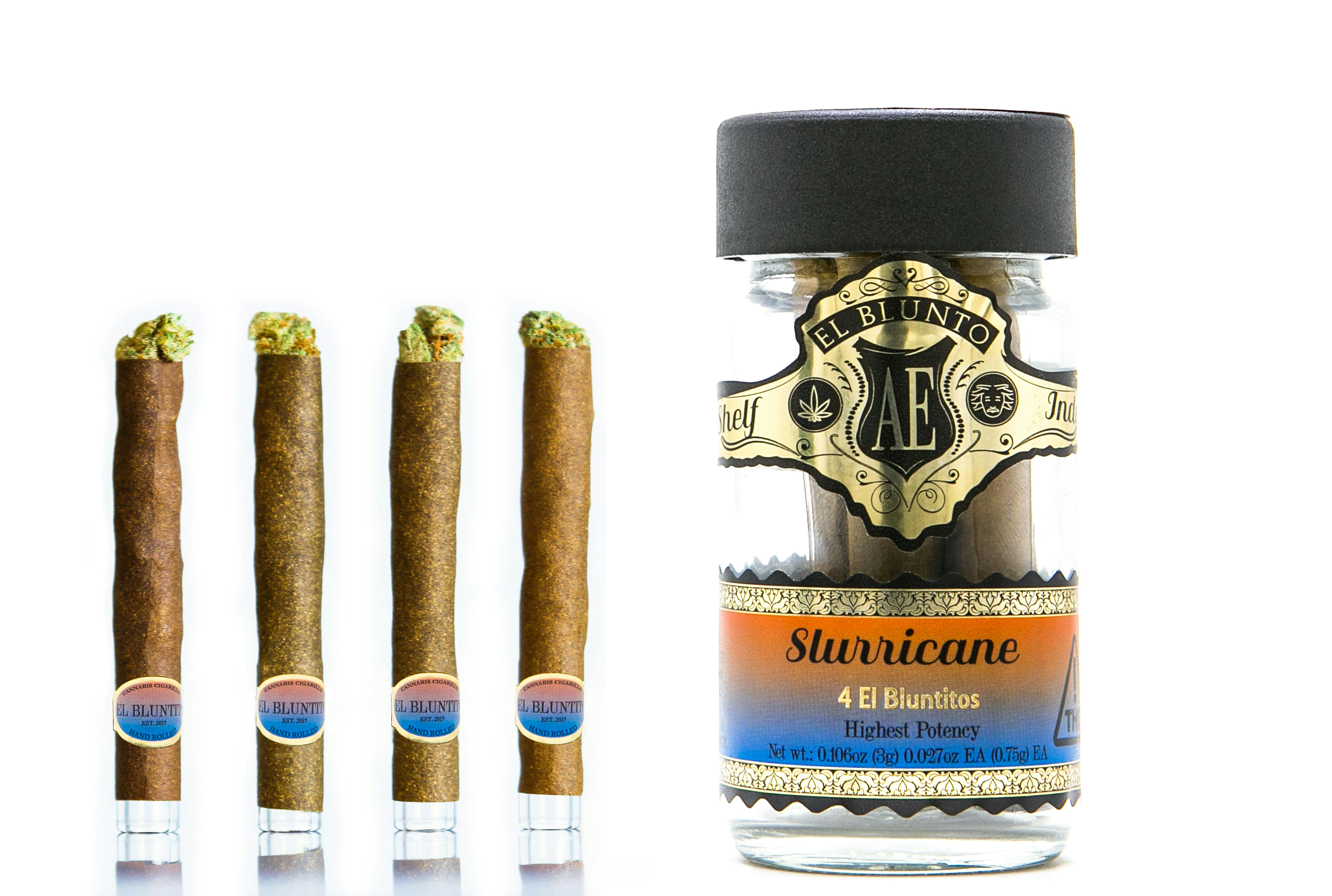El Blunto by Albert Einstone's - El Bluntito - 4-Pack - Slurricane - 4 x .75G [Mini Blunt] - 1