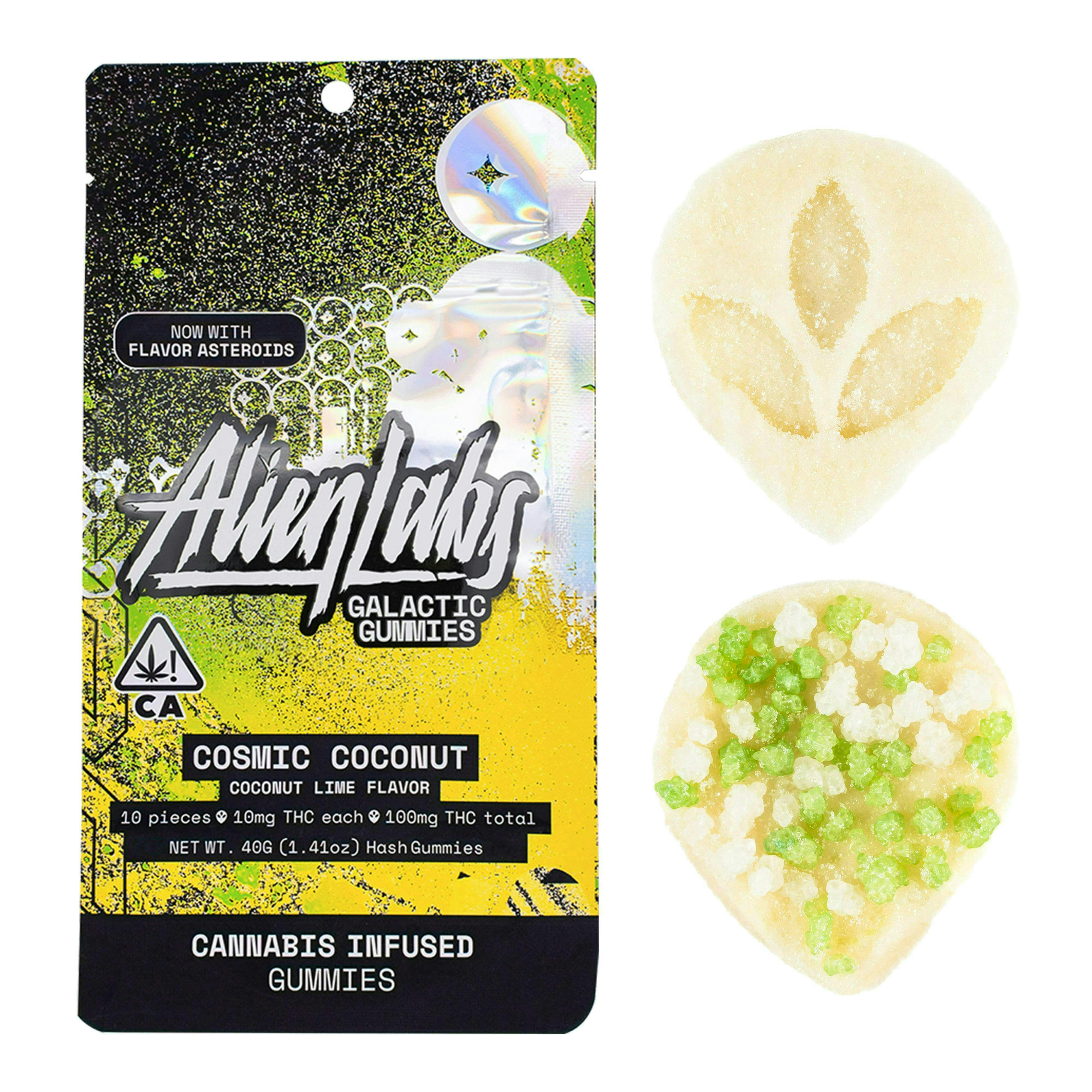 Alien Labs - Cosmic Coconut Gummies | 100mg | 10ct | 10mg/ea - 1