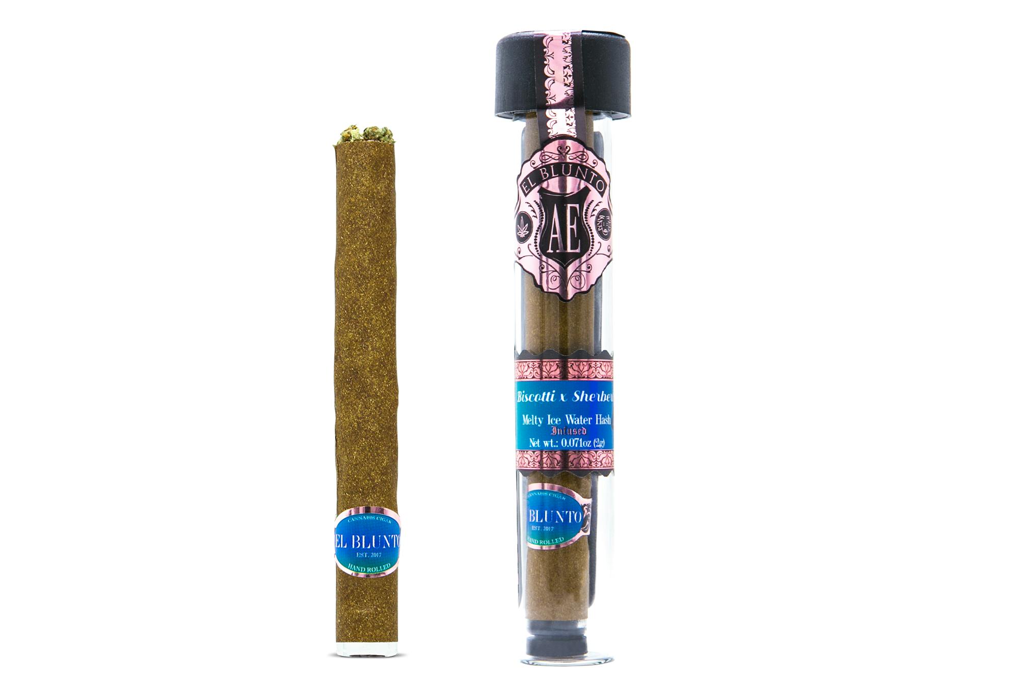 El Blunto by Albert Einstone's - El Blunto - Biscotti x Sherbert - 2G Cannabis Cigar - Hash Infused [Blunt] - 1