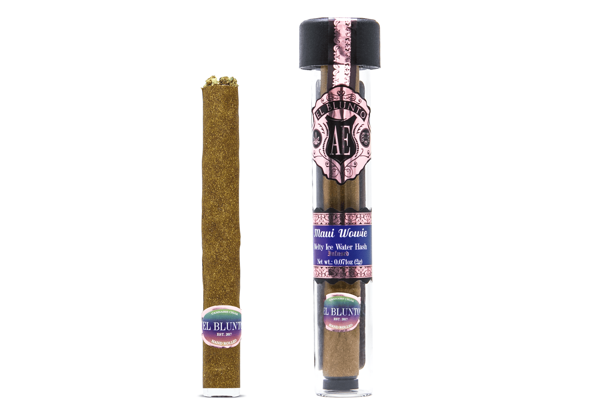 El Blunto by Albert Einstone's - El Blunto - Maui Wowie - 2G Cannabis Cigar - Hash Infused [Blunt] - 1