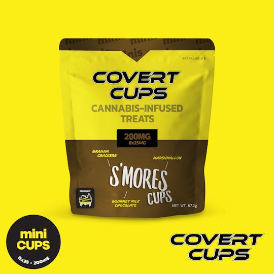 Covert Cups - S'mores - 200MG Chocolate Cups - Covert Cups | MED - 1