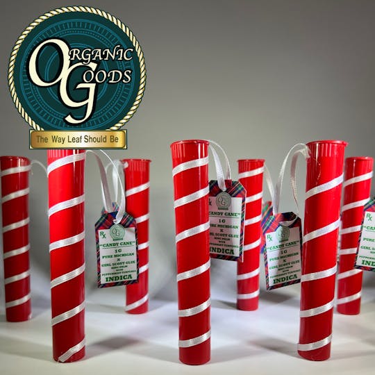 Organic Goods - Candy Cane King Palm w/ Terpenes Pure Michigan x GSG 1g - 1
