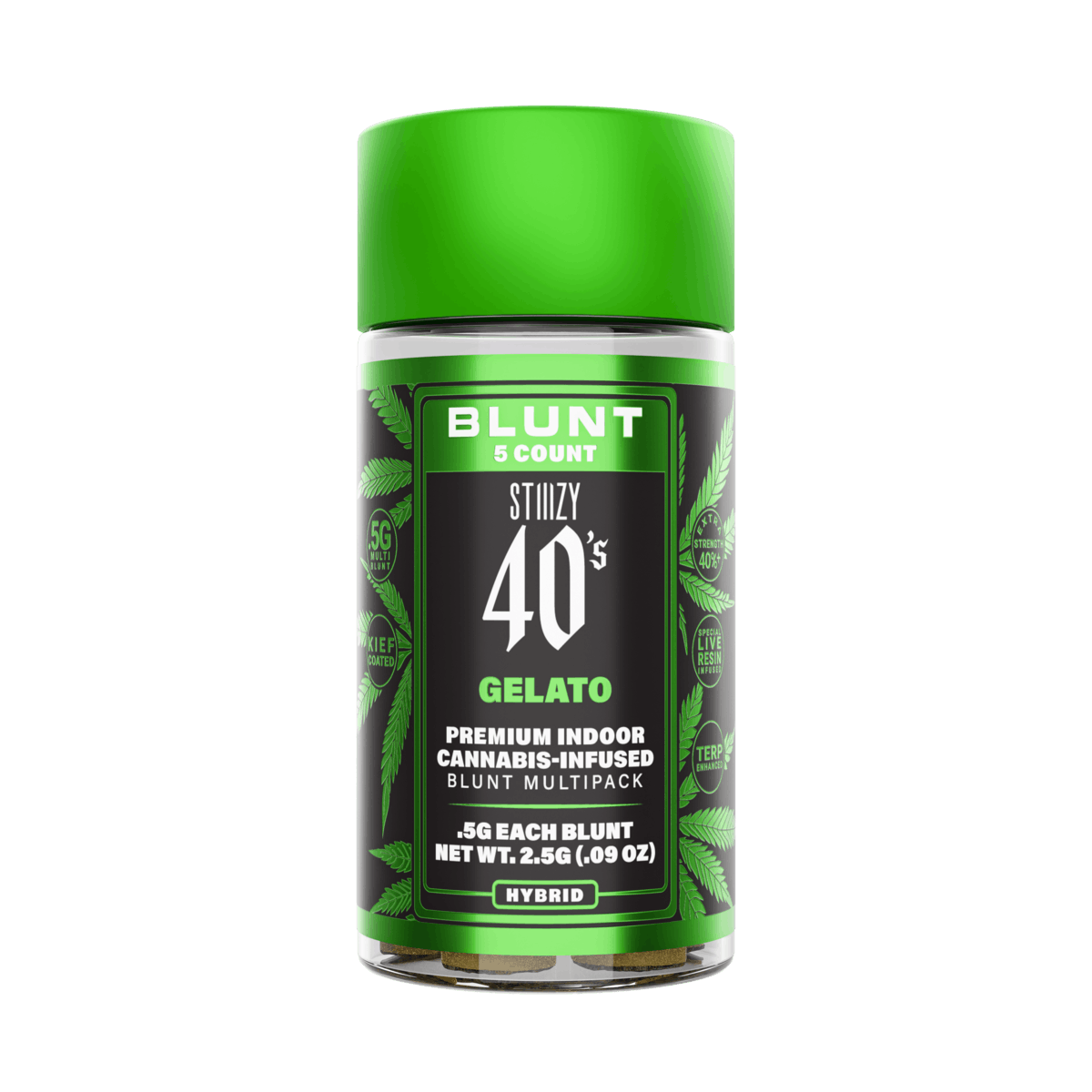 STIIIZY - - GELATO - .5G 40's Infused Mini Blunt 5 Pack - 1