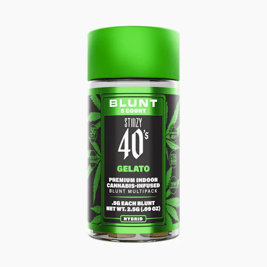 STIIIZY - - GELATO - .5G 40's Infused Mini Blunt 5 Pack - 1