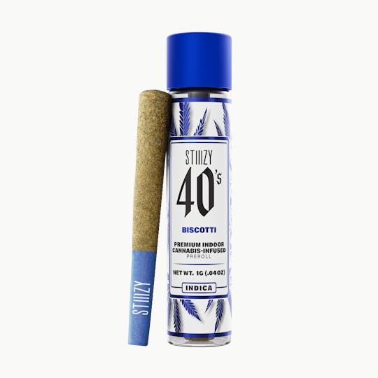 STIIIZY - - BISCOTTI - 1G 40's Infused Preroll - 1