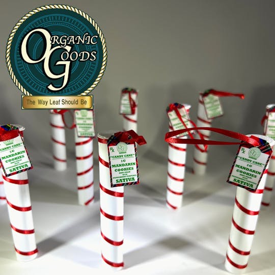 Organic Goods - Candy Cane King Palm w/ Terpenes Mandarin Cookies 1g - 1