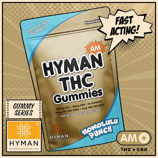 HYMAN - Honolulu Punch | AM • Fast Acting 200mg Gummies | HYMAN | REC - 1