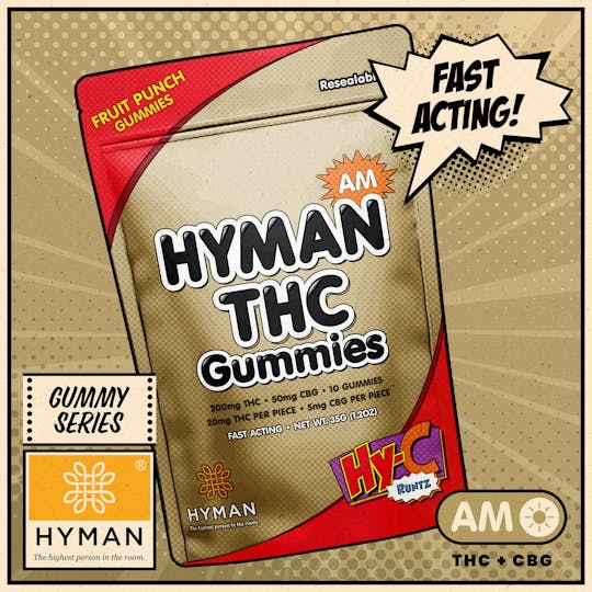 HYMAN - HY-C Runtz | AM • Fast Acting 200mg Gummies | HYMAN | REC - 1