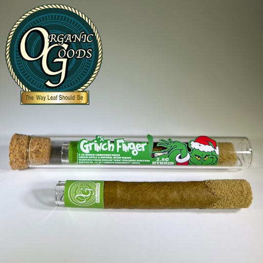 Organic Goods - Grinch Finger TF Blunt Dipped in Kief 2.6g - 1