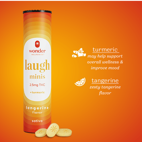 * Wonder Wellness Co. - Wonder Wellness | Laugh | Tangerine Minis | 100mg | 40ct | 2.5mg/ea - 1