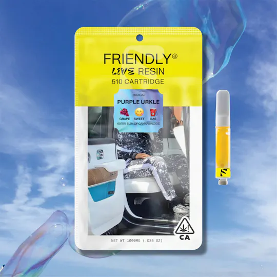 Friendly Brand - Friendly Brand | Purple Urkle | Live Resin Cartridge | 1g - 1