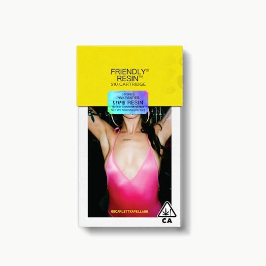 Friendly Brand - Pink Panties 1g Live Resin Cartridge - 1