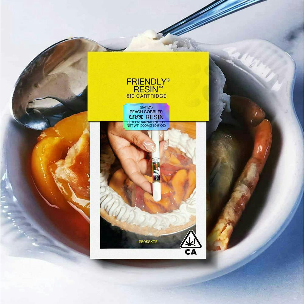 Friendly Brand - Friendly Brand | Peach Cobbler | Live Resin Cartridge | 1g - 1