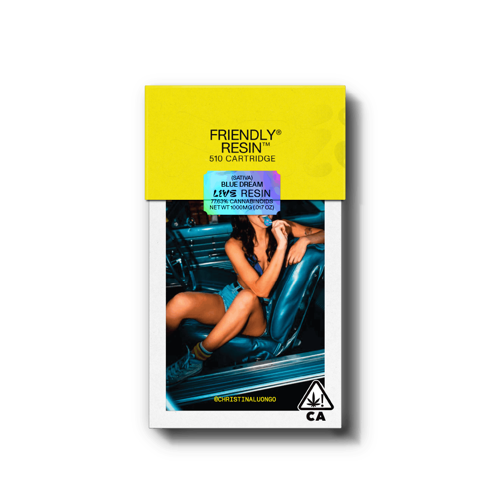 Friendly Brand - Blue Dream 1g Live Resin Cartridge - 1